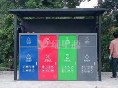 浙（zhè）江（jiāng）四分類垃圾分類亭安裝實例