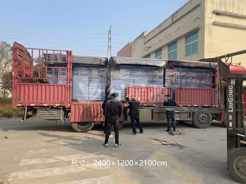 上海智（zhì）能垃圾箱發貨案（àn）例（lì）配（pèi）圖二